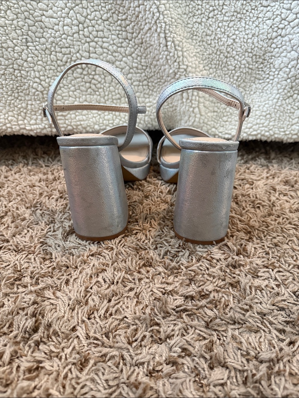 Open Edit Silver Heels - Picture 3 of 3